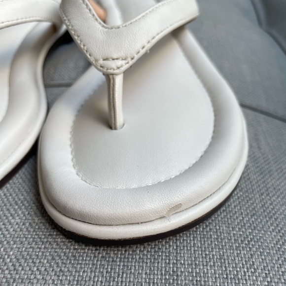 J.Crew White Leather Thong Minorca Sandal/Flip Flops - Picture 10 of 10